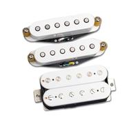 Tonerider Apex Plus HSS Set, Hum-Cancelling Pickups, White Covers, Left-Handed, Hot, Perfect For Rock And Metal, Noiseless, 5-Year Warranty