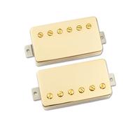 Tonerider Birmingham Humbucker Pickup Set, Gold, F-Spaced Bridge 52mm - Alnico 5 Magnets, British Crunch, Great For Coil Splitting, 4-Conductor Wiring, 5-Year Warranty