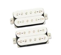 Tonerider Birmingham Humbucker Pickup Set, White, F-Spaced Bridge 52mm - Alnico 5 Magnets, British Crunch, Great For Coil Splitting, 4-Conductor Wiring, 5-Year Warranty