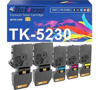 Toners TK5230 Compatible with Kyocera TK-5230 ECOSYS M5521cdn M5521cdw P5021 P5021cdn P5021cdw Kyocera TK-5230K TK-5230C TK-5230Y TK-5230M Black, Magenta, Yellow, Cyan 5er-Pack