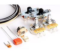 ToneShaper Guitar Wiring Kit, For Fender Mustang (Black Switches)