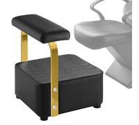 TONESLY Independent Footrest for Backwash Beauty Spa Shampoo Bowl and Chair Set,Footstool for Spa Beauty, Ottoman for Shampoo Station Chair in Salon and Spa (Golden)