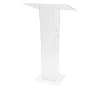 TONFEION Acrylic Church Podium Acrylic Podium Clear Acrylic Lectern Clear Podium Stand Portable Lecterns Podiums Pulpits for Churches for Church Weddings School Office 60 x 40 x 110 CM