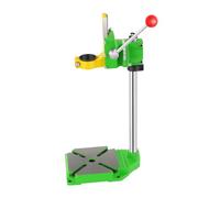 TONFEION Drill Press Stand, Bench Pillar Drill with Precision Scale, 90° Adjustable Cast Iron Base, Fits 38-43mm Hand Drills, Bench Mounted for Woodworking/Metalworking (Green)