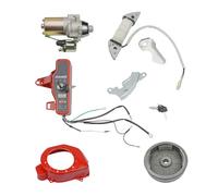 TONFEION Electric Start Conversion Kit Electric Start Kit for Honda GX160 5.5HP GX200 6.5HP, Flywheel Starter Motor Ignition Fit