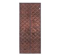 TONFEION Magnetic Thermal Insulated Door Curtain, Magnet Center Opening Doorway Curtain fits Door Size 85 CM x 205 CM, Thickened Windproof Waterproof Door Covers, Middle Opening, Brown
