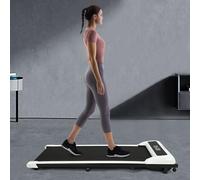TONFEION Treadmills, Flat Electric Walker Portable Treadmill Under Desk Treadmill Gym Walking Pads with Remote Control for Home/Office Cardio Fitness Exercise Speed 1-6km/H