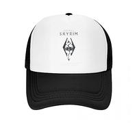 TONFON Baseball Cap Hiphop Sun Hat Custom Skyrim Logo Baseball Cap Men Women Adjustable The Adventure Board Game Trucker Hat Sports Snapback Adjustable Birthday Gifts