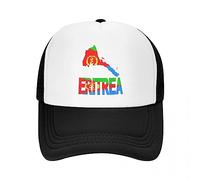 TONFON Baseball Cap Hiphop Sun Hat Fashion Eritrea Map Eritrean Flag Baseball Cap for Men Women Breathable Trucker Hat Sports Snapback Adjustable Birthday Gifts