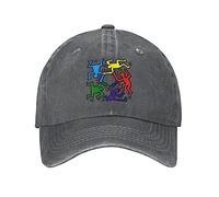 TONFON Baseball Cap Hiphop Sun Hat Keiths Abstract Dancer Baseball Cap Women Men Personalized Adjustable Unisex Geometric Graffiti Dad Hat Spring Snapback Adjustable Birthday Gifts