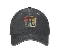 TONFON Baseball Cap Hiphop Sun Hat Retro Square Pi Symbol Unisex Baseball Cap Math Equations Distressed Washed Hats Cap Vintage Outdoor Running Golf Headwear Snapback Birthday Gifts