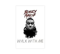 TONFON Bugzy Malone Walk with Me Music Album Cover Wall Deco Art Poster Canvas Poster Wall Art Decor Print Picture Paintings for Living Room Bedroom Decoration Unframe-style 12x18inch(30x45cm)