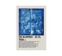 TONFON D-Block Europe The Blue Print Us Vs. Them 2020 Music Album Cover Poster Canvas Poster Wall Art Decor Print Picture Paintings for Living Room Bedroom Decoration Unframe-style 08x12inch(20x30cm)