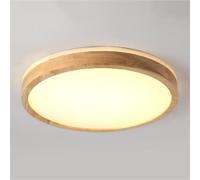 TONFON Japanese Style LED Ceiling Lamp Ultra-Thin Wooden Ceiling Light Modern Nordic Creative LED Dimming Ceiling Light Fixture for Living Room Bedroom Dining Room Kitchen Study Room Corridor(40cm)