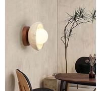 TONFON Japanese Style Retro Natural Yellow Travertine Wall Light