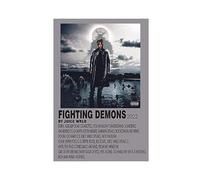 TONFON Juice Poster & Wrld Fighting Demons 2022 Music Album Cover Poster Canvas Wall Art Decor Print for Living Room Bedroom Decoration Unframe-style 12x18inch(30x45cm)