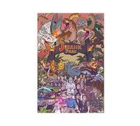 TONFON Jurassic Park Cartoon Painted Movie Cover Wall Art Deco Poster Canvas Poster Bedroom Decor Sports Landscape Office Room Decor Gift Unframe-style 12x18inch(30x45cm)