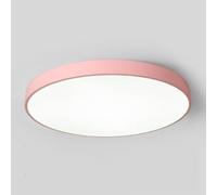 TONFON Macaron LED Ceiling Lamp Circular Modern Lighting Ceiling Light Minimalist Elegant Panel Ceiling Light Fixture for Living Room Bedroom Dining Room Kitchen Study Room Corridor(Pink,60cm)