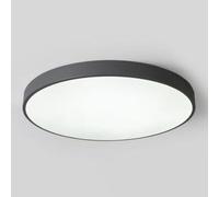 TONFON Macaron LED Ceiling Lamp Circular Modern Lighting Ceiling Light Minimalist Elegant Panel Ceiling Light Fixture for Living Room Bedroom Dining Room Kitchen Study Room Corridor(A Gray,60cm)