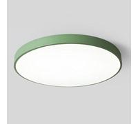 TONFON Macaron LED Ceiling Lamp Circular Modern Lighting Ceiling Light Minimalist Elegant Panel Ceiling Light Fixture for Living Room Bedroom Dining Room Kitchen Study Room Corridor(Green,50cm)