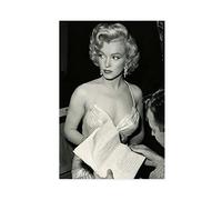 TONFON Marilyn Monroe American Actress, Model, And Singer Dormitory Bedroom Wall Art Deco Poster Canvas Poster Bedroom Decor Sports Landscape Office Room Decor Gift Unframe-style 08x12inch(20x30cm)