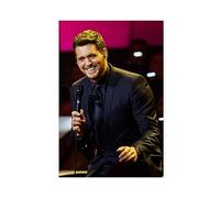 TONFON Michael Buble Canadian Singer Dormitory Bedroom Wall Art Deco Poster Canvas Poster Bedroom Decor Sports Landscape Office Room Decor Gift Unframe-style 08x12inch(20x30cm)