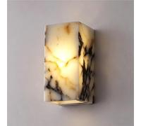 TONFON Modern Alabaster Rectangle LED Vanity Wall Sconce