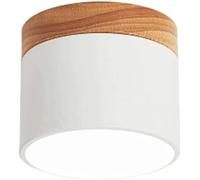 TONFON Modern Minimalist LED Ceiling Light Wood Grain Frame Ceiling Lamp Led Embedded Restaurant Ceiling Light Fixture for Living Room Bedroom Dining Room Kitchen Hallway Entry Foyer(White,Tricolor li