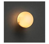 TONFON Modern Round Wall Sconce with Marble-Look Shade