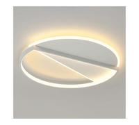 TONFON Modern Simple Ceiling Lamp Metal LED Lighting Ceiling Light Slim Children Room Decorative Ceiling Light Fixture for Living Room Bedroom Dining Room Kitchen Study Room Corridor(White,50CM)