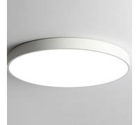 TONFON Modern Simple LED Ceiling Light Three-Color Light Adjustable Flat Ceiling Lamp Metal + Acrylic Ceiling Light Fixture for Living Room Bedroom Dining Room Kitchen Study Room Corridor Chandelier(W