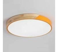 TONFON Nordic Macaron LED Ceiling Lamp Round Modern Acrylic Wood Lighting Ceiling Light Ultra-Thin Panel Creative Ceiling Light Fixture for Living Room Bedroom Dining Room Kitchen Study Room Corridor(