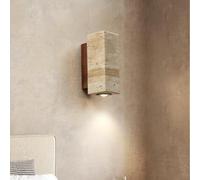 TONFON Nordic Yellow Travertine Stone Wall Lamp