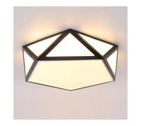TONFON Simple LED Dimming Ceiling Lamp Creative Metal Ceiling Light Nordic Geometric Lighting Ceiling Light Fixture for Living Room Bedroom Dining Room Kitchen Study Room Corridor Office(Dark,42cm)