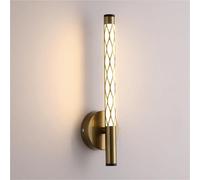 TONFON Strip Wall Light Bedside Modern Minimalist Led Wall Sconce Gold Creative Indoor Long Tube Wall Lantern for Bedroom Living Room Study Room Dining Room Hallway Stairs Hall Restaurant Wall Mounted