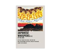 TONFON The Poster & Cure Japanese Whispers 1983 Music Album Poster Canvas Poster Wall Art Decor Print Picture Paintings for Living Room Bedroom Decoration Unframe-style 12x18inch(30x45cm)