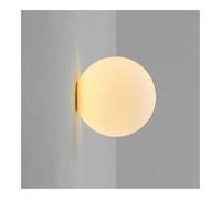 TONFON White Globe Wall Sconce Frosted Glass Globe Wall Lamp Mini Modern Minimalist Wall Lantern for Bedroom Bedside Living Room Study Room Corridor Entryway Restaurant Wall Mounted Lamp