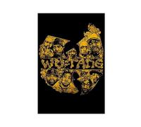 TONFON Wu-Tang Poster & Cla W Symbol Hip Hop Retro Art Wall Deco Poster Canvas Poster Bedroom Decor Sports Landscape Office Room Decor Gift Unframe-style 12x18inch(30x45cm)