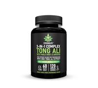 Tong Ali Complex 1000mg | with Maca Root & Ginseng | 200:1 Extract Equivalent to 120,000mg | 60 Day Supply | Vitality, Energy & Performance Supplement | 120 Vegan Capsules