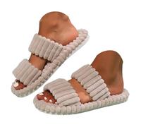 Tong Men's Slippers for Women Memory Foam Open Toe Comfortable Slip On Home with Strap Flip Flops Women Summer Beach Lightweight Breathable Fashion, khaki, 6 UK