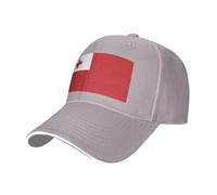 Tonga Flag Casquette Cap Hats,Sandwich Baseball Cap with Magic Buckle,Trucker,Perfect for Summer,Outdoor,Golf, Gray, One size