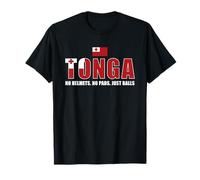 Tonga No Helmets No Pads Just Balls Tonga Rugby T-Shirt