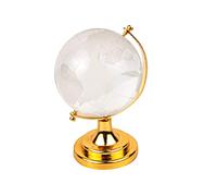 TONGARI Feng Shui Crystal Globe With Golden Stand For Vastu & Feng Shui 6cm