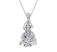 Tongari Sterling Silver (92.5% purity) God Hanuman Pendants for Men & Women Pure Silver Lord Bajrang Bali Locket for Good Health & Wealth