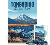 Tongariro National Park Jigsaw Puzzles for Adults1000 Pieces Boost Memory Soothing Fun Premium Cut Thoughtful Gift (50x75cm)
