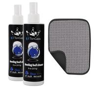 TonGass (2+1 Pack Bowling Ball Cleaner Spray Kit with Bowling Towel Portable Bowling Cleaner Set Bowling Accessories Oil Scuff Mark Cleaner Restores Tack and Prolongs Lifespan of Ball