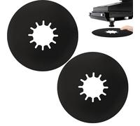 TonGass (2 Pack, Black) 5th Wheel Hitch Lube Plate 10in RV Camper Trailer Fifth Wheel Plate Wheel Accessories for 5th Wheel Trailer Safety Kit
