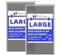 TonGass (2-Pack) PAC11-11039 Large Dog Door Flap Replacement Compatible with PetSafe Freedom Dog Doors, 10 1/8"x16 7/8" Pet Door Replacement Flaps with Magnetic Closure, Weather-Proof & Warp-Resistant
