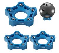 TonGass (3-Pack, Blue Bowling Rotating Ball Cup, Bowling Cup Display Stand with Bearing Spinner Holder, Spare Balls Holder Spinner for Bowlings Sports Ball Display Stand Suitable for All Balls Types