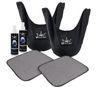 TonGass (Combo Pack Bowling Ball Cleaner Spray Kit 10"x8" Bowling Ball Towel with Easy-Grip Dots Bowling Polisher Bag for Storage Bowling Ball Portable Bowling Cleaner Set Oil Scuff Mark Cleaner